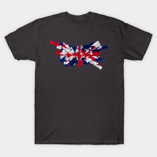 Abstract Flag of Great Britain made of triangles T-Shirt